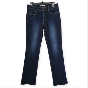 Levi's 505 Straight Leg Dark Wash Everyday Basics Jeans Size 10M